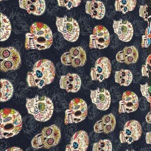 Hazy sugar skulls face masks